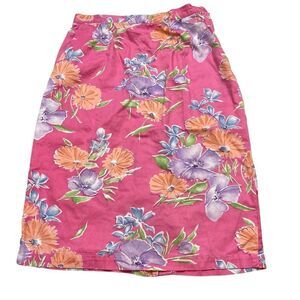 RARE Vintage Peabody House‎ Pink Floral Skirt Size 11/12